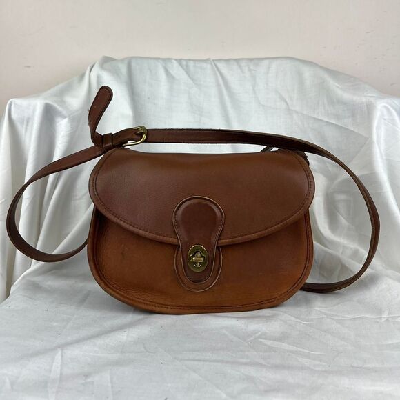 Vintage Coach 9954 Black Leather Prairie Bag Crossbody Shoulder Bag - Picture 1 of 8